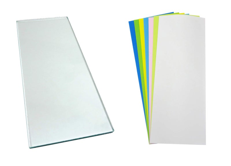 Taytools Taytool 279182 Single Sheet 5/16 x 5 x 12 Dead Flat Float Plate Glass with 7 Sheets Lapping Microfinishing Film for Scary Sharp Sharpening System - Image 1